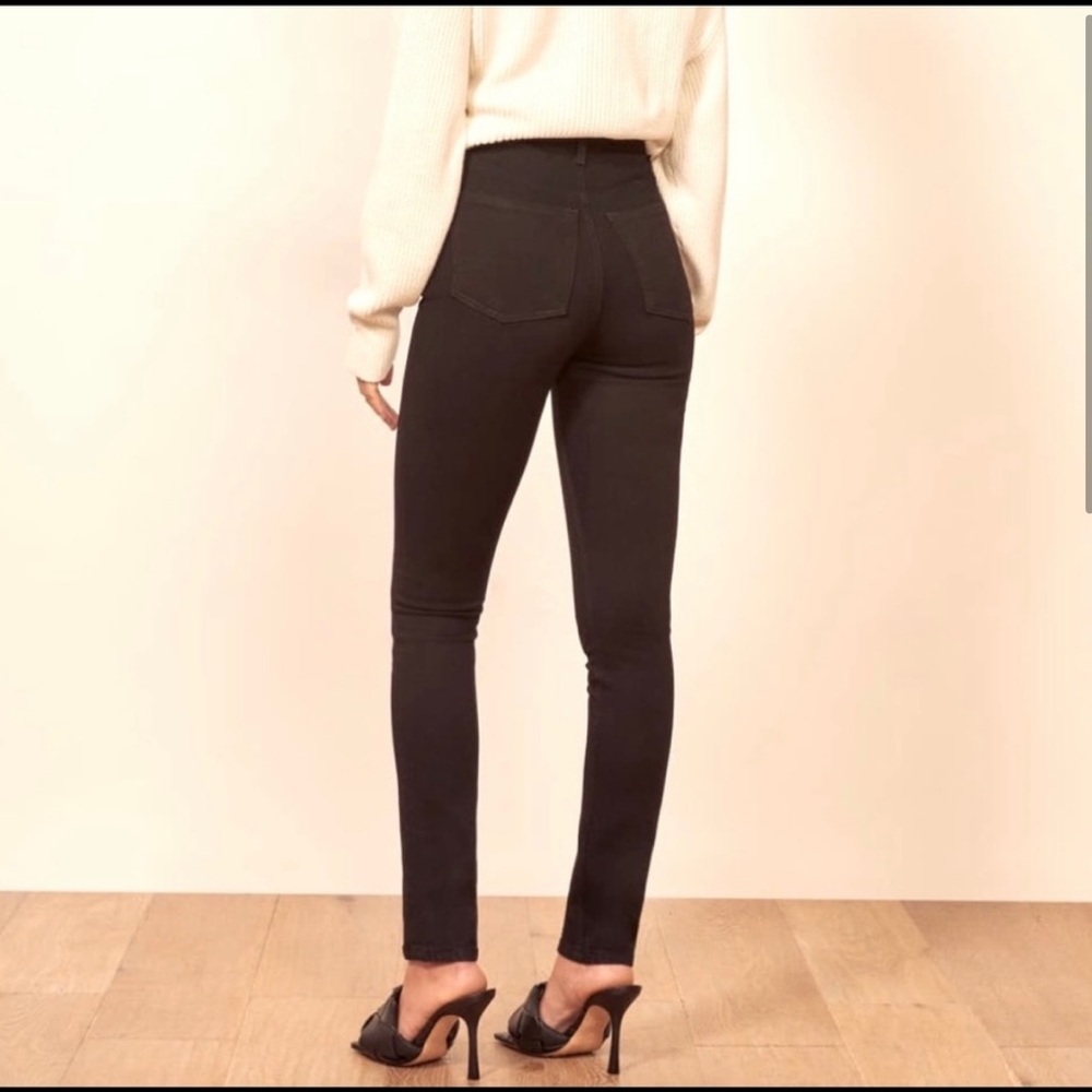 NWT Reformation Black Harper Skinny Jeans for Women - Picture 2 of 7